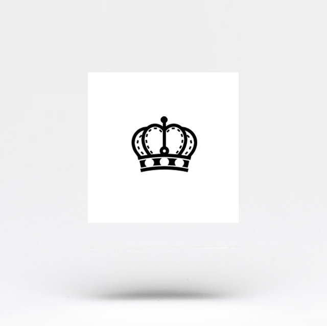 Tatuaje temporal de corona de reina (juego de 3)