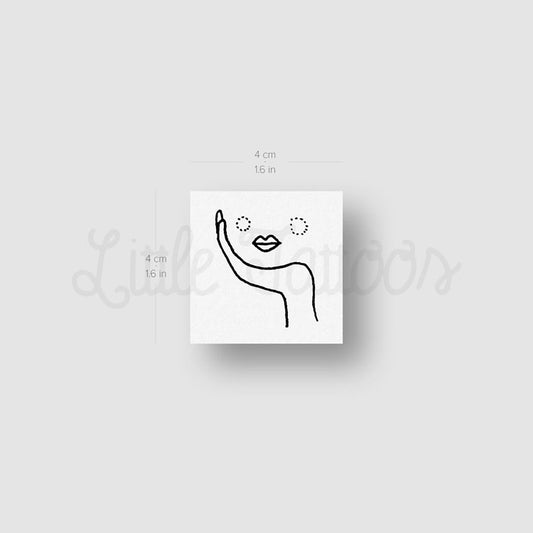 Resting Woman Temporary Tattoo by Tukoi - Set of 3