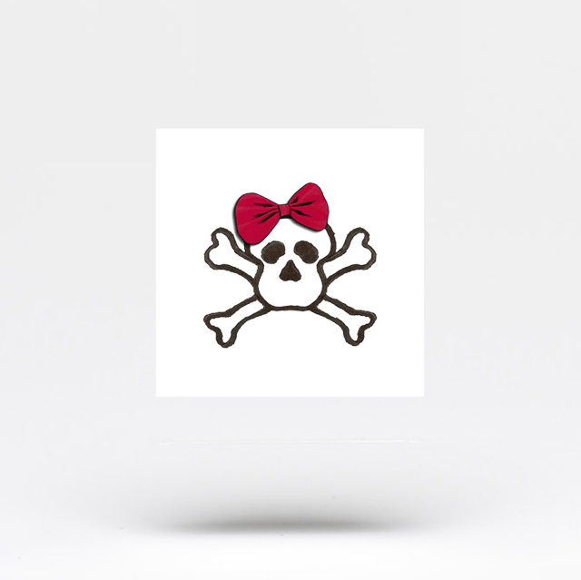 Rihanna's Skull Temporary Tattoo (Set of 3)