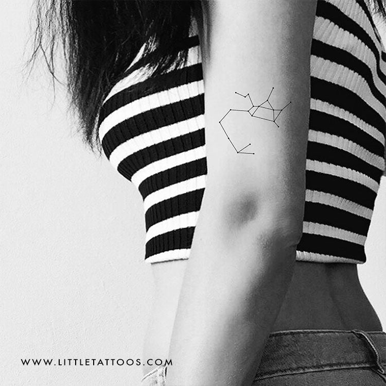Sagittarius Constellation Temporary Tattoo - Set of 3