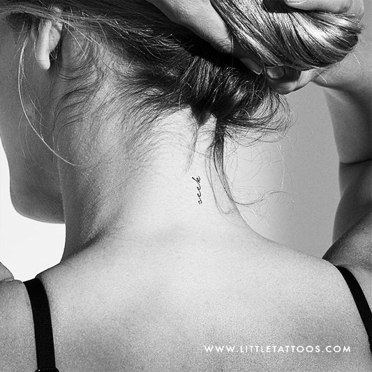 'Seek' Temporary Tattoo - Set of 3