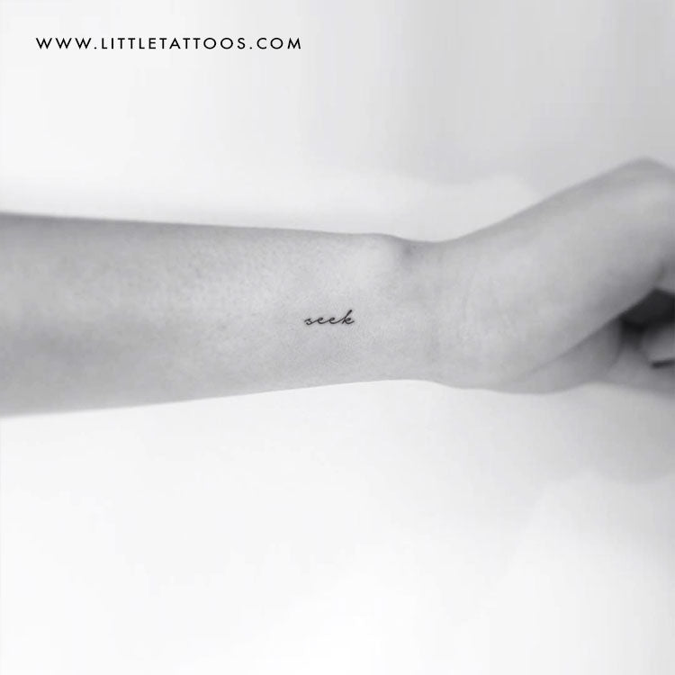 'Seek' Temporary Tattoo - Set of 3
