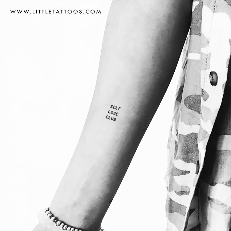 Self Love Club Temporary Tattoo - Set of 3