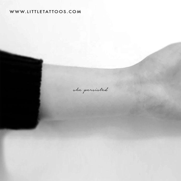 She Persisted Temporary Tattoo - Set of 3