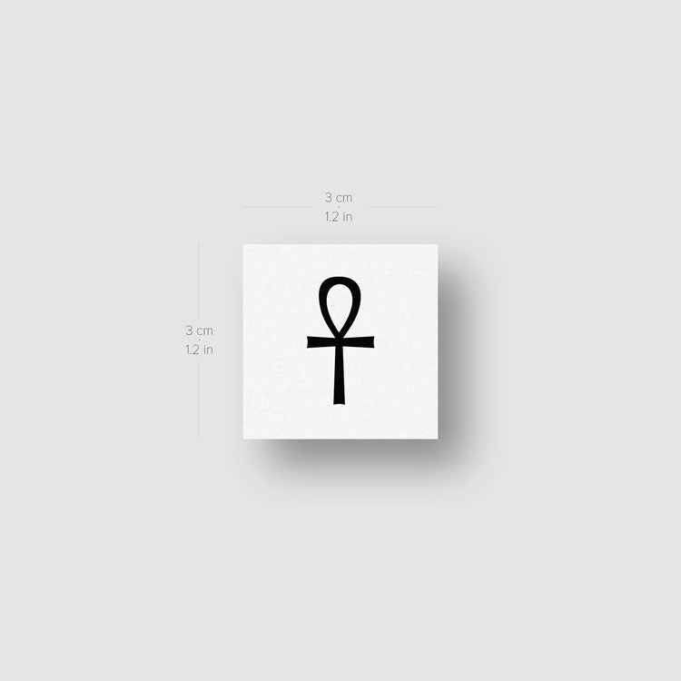 Tatuaje temporal de Ankh - Juego de 3