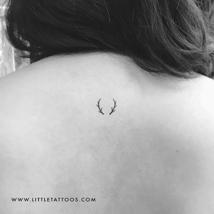 Antlers Temporary Tattoo - Set of 3