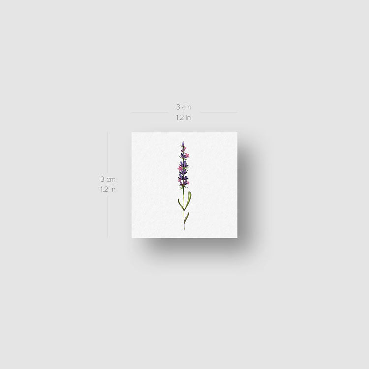 Lavender Temporary Tattoo by Lena - Set of 3