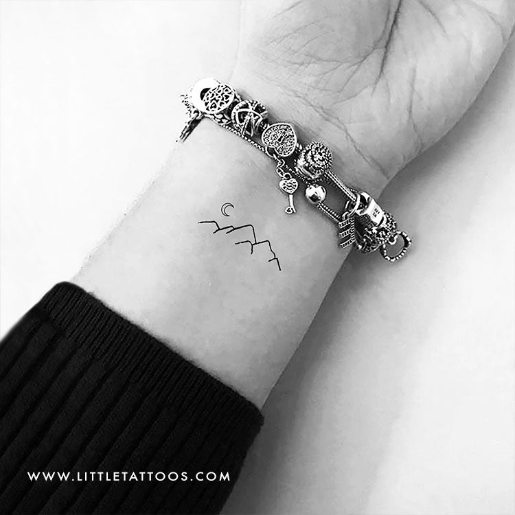 Mountain Temporary Tattoo - Set of 3