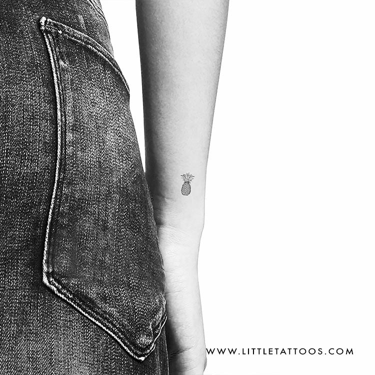 Little Pineapple Temporary Tattoo - Set of 3