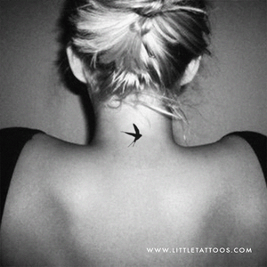 Swallow Temporary Tattoo - Set of 3