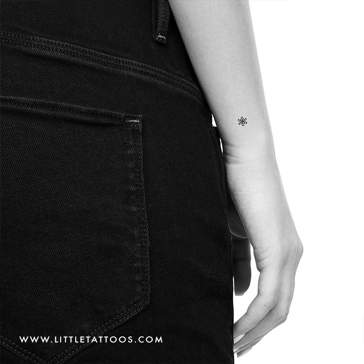 Small Snowflake Temporary Tattoo - Set of 3