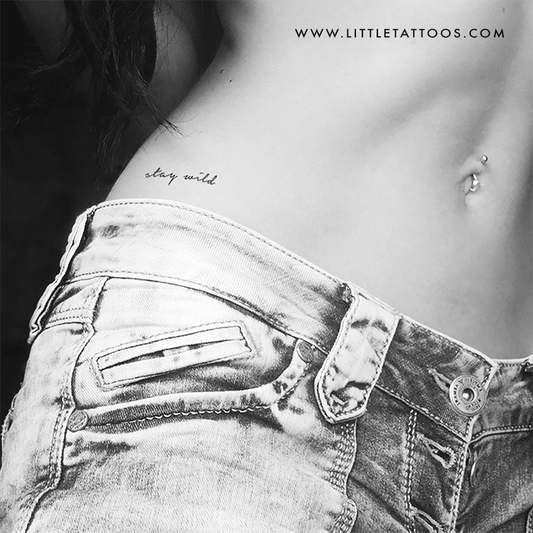 Tatuaje temporal Stay Wild - Juego de 3