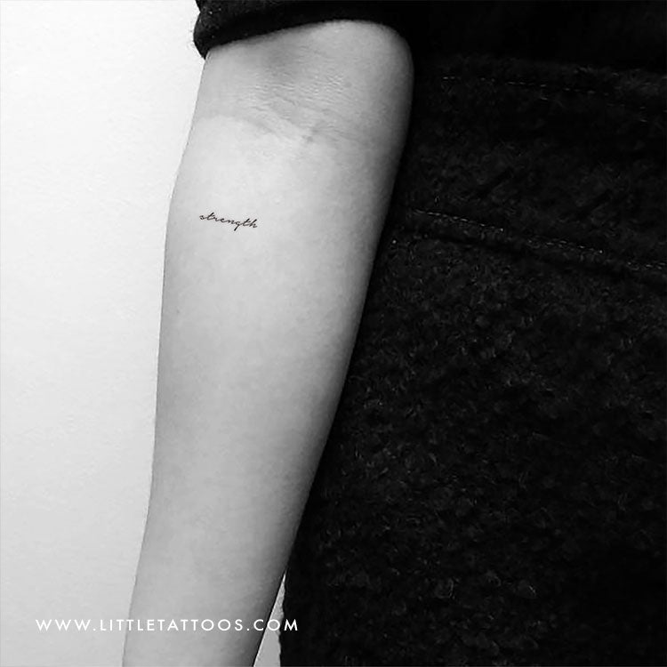 Tatuaje temporal de fuerza - Juego de 3