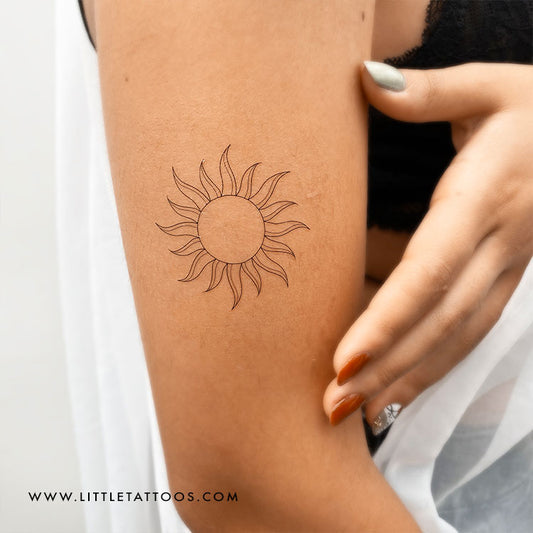 Tatuaje temporal de sol de 1991.ink - Juego de 3