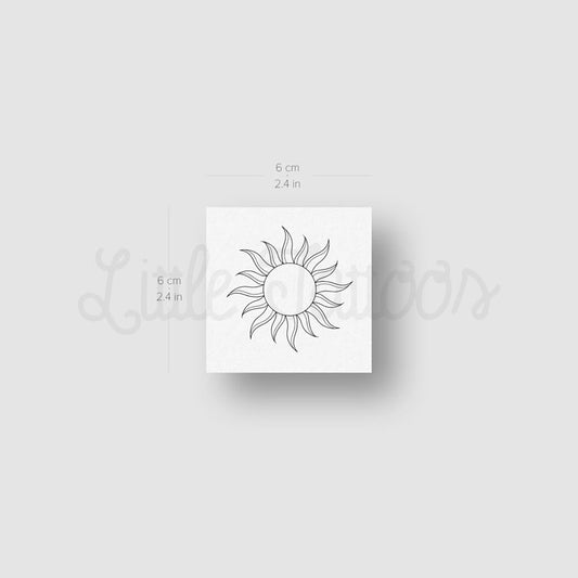 Tatuaje temporal de sol de 1991.ink - Juego de 3