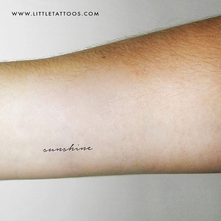 Sunshine Temporary Tattoo - Set of 3