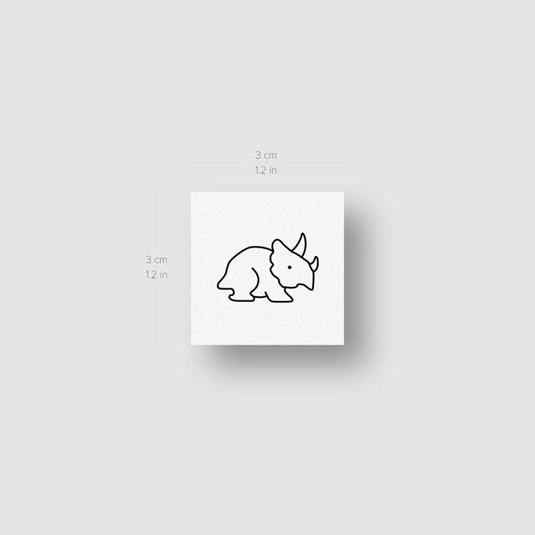 Matching Dinosaur Temporary Tattoos - Set of 3x3