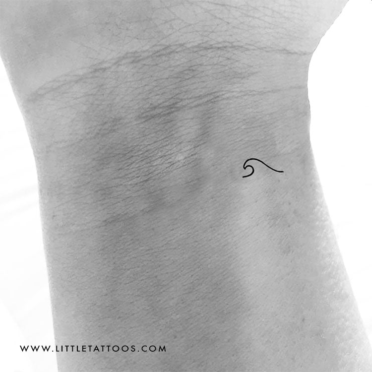 Tiny Wave Temporary Tattoo - Set of 3
