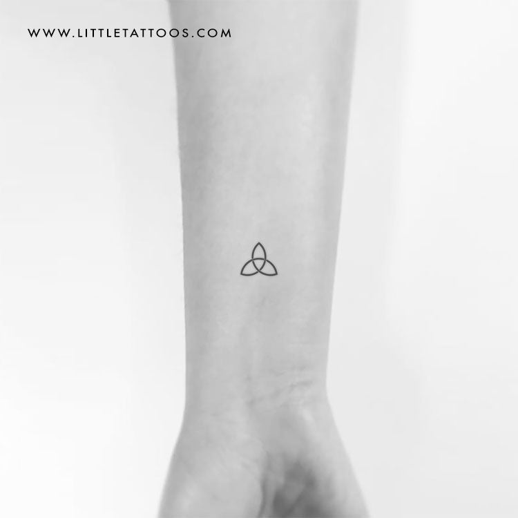 Triquetra Symbol Temporary Tattoo (Set of 3)