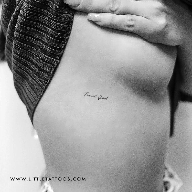 Trust God Temporary Tattoo - Set of 3
