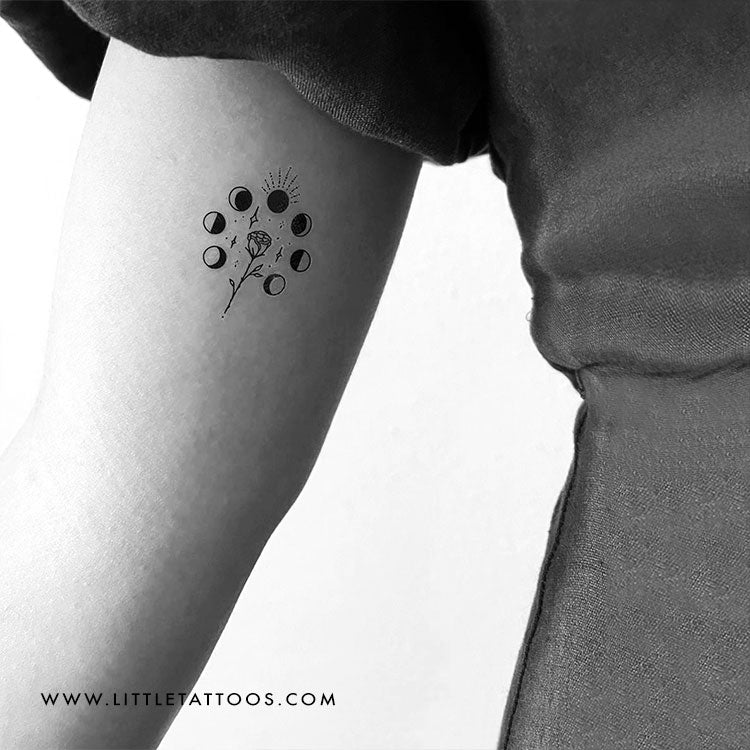 Rose Phases Temporary Tattoo by Tukoi - Set of 3