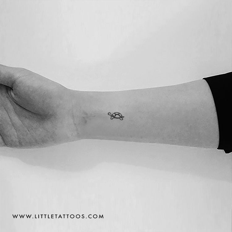 Tortoise Temporary Tattoo - Set of 3
