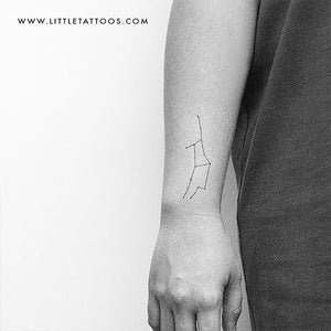 Virgo Constellation Temporary Tattoo - Set of 3
