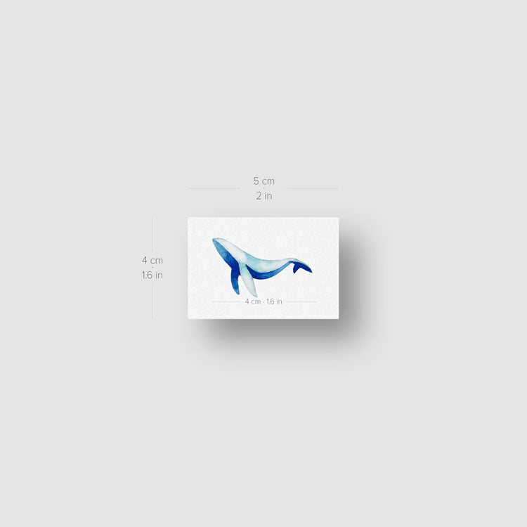 Whale Temporary Tattoo by Zihee - Set of 3