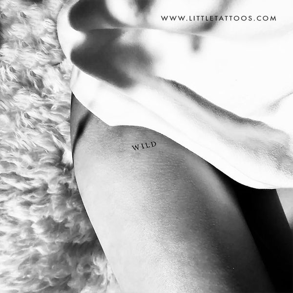 'Wild' Temporary Tattoo - Set of 3