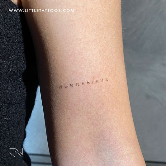 'Wonderland' by Jakenowicz Temporary Tattoo - Set of 3