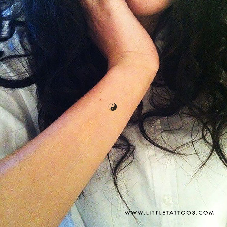 Yin Yang Temporary Tattoo - Set of 3